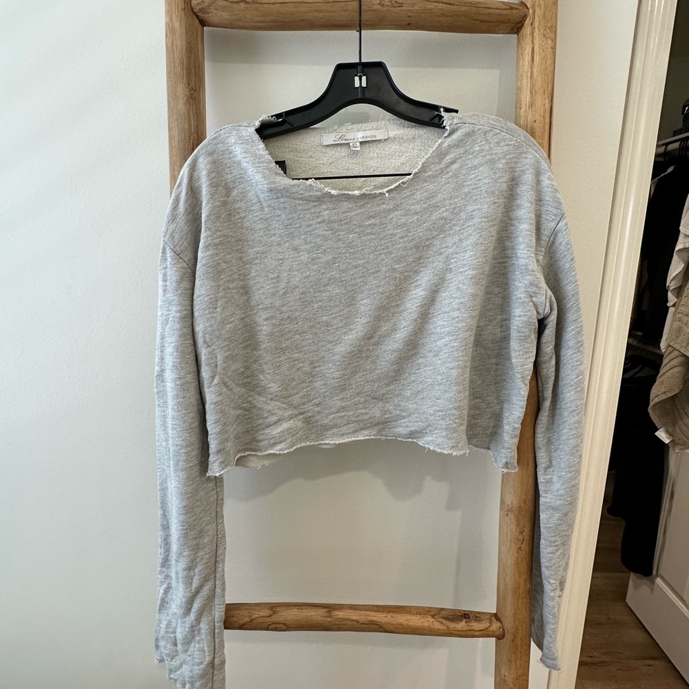 Lovers + Friends cropped long sleeve sweater